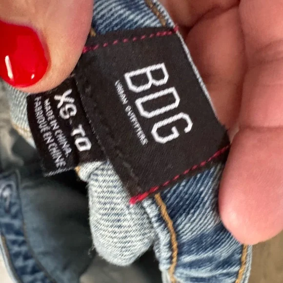 BDG Urban Outfitters Denim Wrap Mini Skirt with Belted Tie - Picture 9 of 9